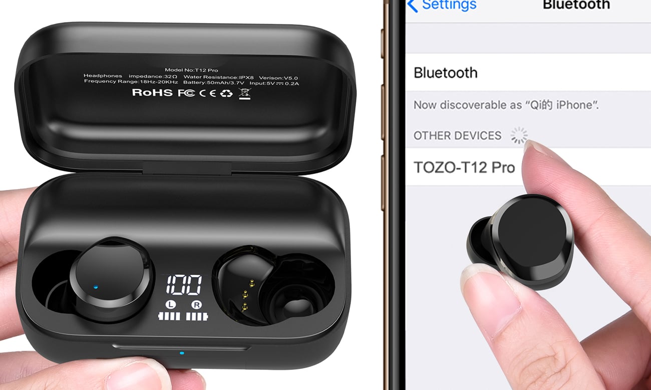 Tozo T12 PRO Słuchawki bezprzewodowe Sklep komputerowy xkom.pl